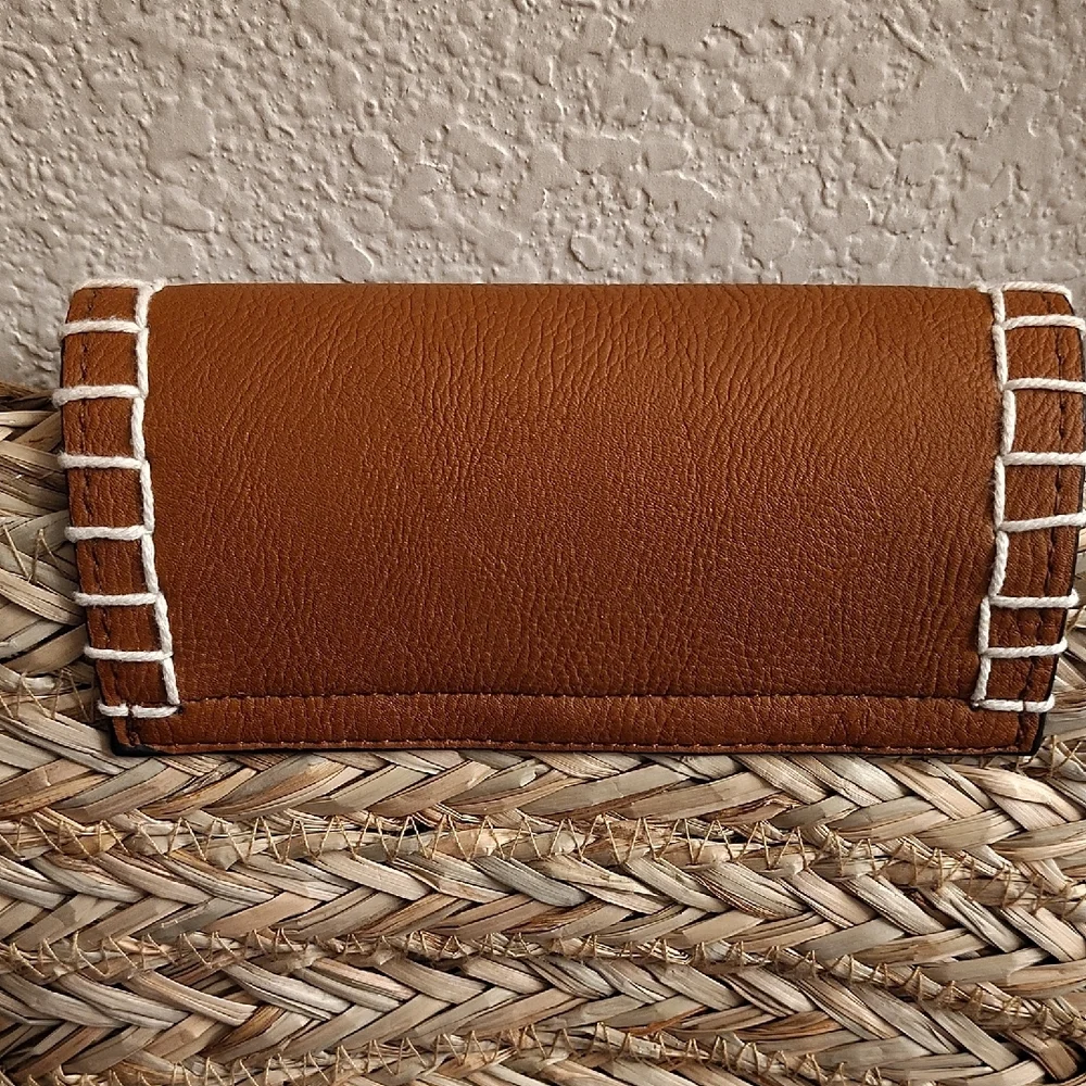 Universal Thread Tan and Brown Woven Crossbody Bag MBCS - Picture 6 of 13